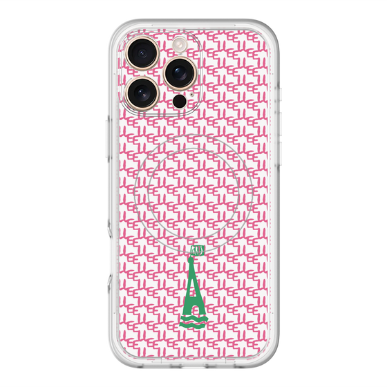 スリムプロテクションプレミアムケース with MagSafe［ ELLE - ロゴモノグラム ］