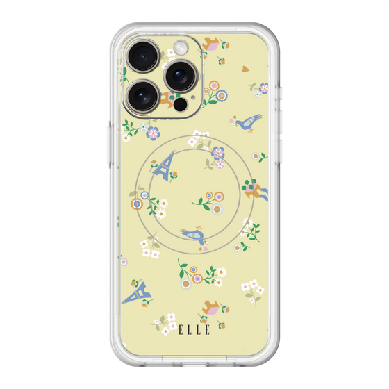 スリムプロテクションプレミアムケース with MagSafe［ ELLE - チャーミングパリ ］