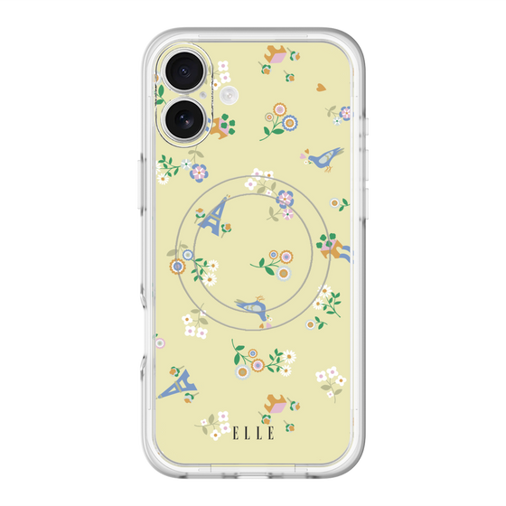 スリムプロテクションプレミアムケース with MagSafe［ ELLE - チャーミングパリ ］