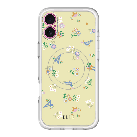 スリムプロテクションプレミアムケース with MagSafe［ ELLE - チャーミングパリ ］