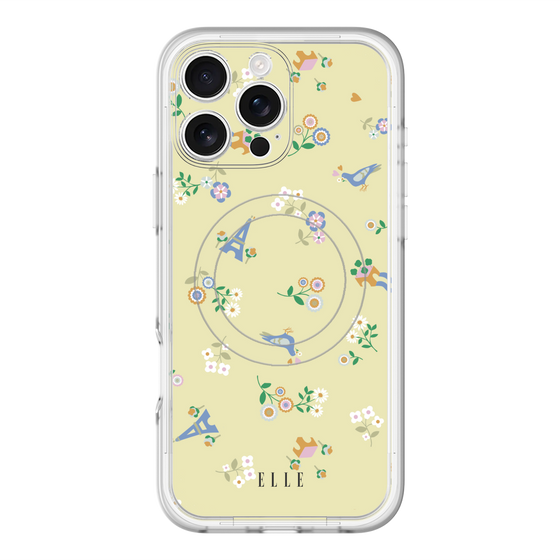 スリムプロテクションプレミアムケース with MagSafe［ ELLE - チャーミングパリ ］