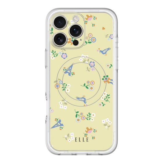 スリムプロテクションプレミアムケース with MagSafe［ ELLE - チャーミングパリ ］