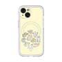 スリムプロテクションプレミアムケース with MagSafe［ こんにちは、いぬです - みんなそろって - ベージュ ］