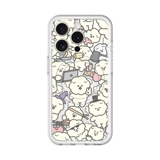 スリムプロテクションプレミアムケース with MagSafe［ もっさりもさお - もさもさ - クリア ］