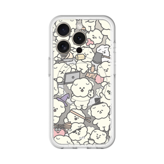 スリムプロテクションプレミアムケース with MagSafe［ もっさりもさお - もさもさ - クリア ］