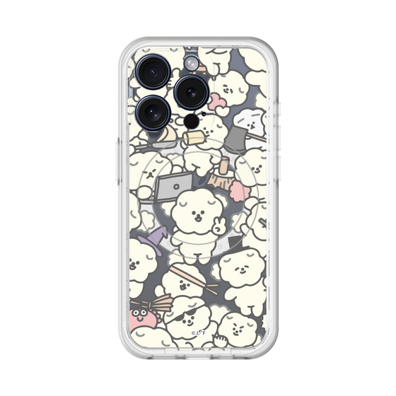 スリムプロテクションプレミアムケース with MagSafe［ もっさりもさお - もさもさ - クリア ］