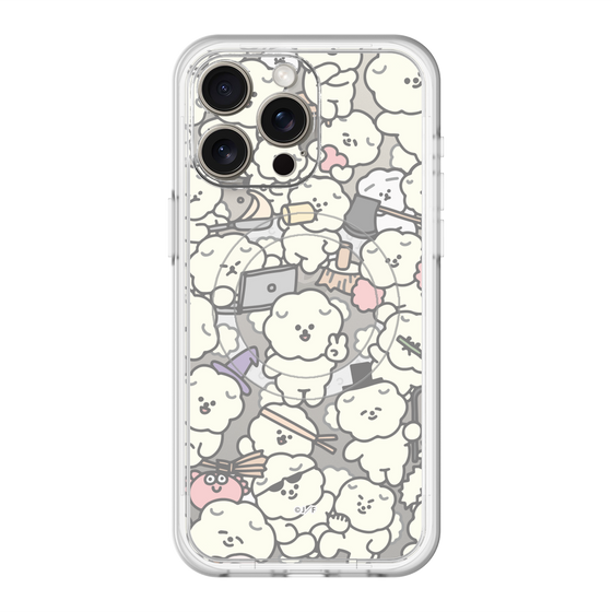 スリムプロテクションプレミアムケース with MagSafe［ もっさりもさお - もさもさ - クリア ］