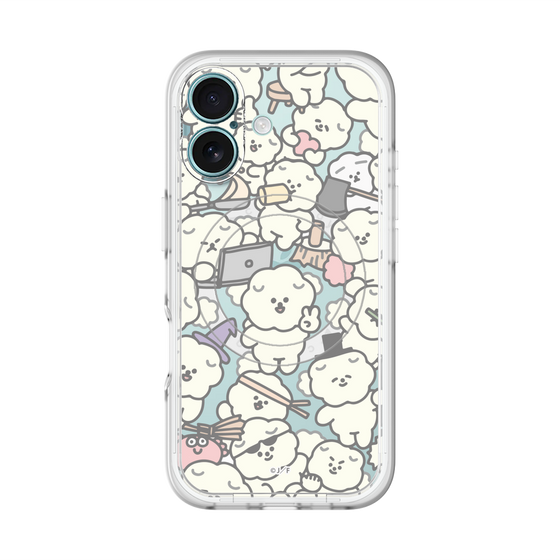 スリムプロテクションプレミアムケース with MagSafe［ もっさりもさお - もさもさ - クリア ］