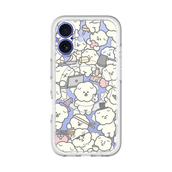 スリムプロテクションプレミアムケース with MagSafe［ もっさりもさお - もさもさ - クリア ］