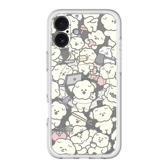 スリムプロテクションプレミアムケース with MagSafe［ もっさりもさお - もさもさ - クリア ］