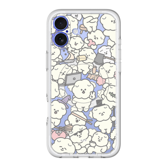 スリムプロテクションプレミアムケース with MagSafe［ もっさりもさお - もさもさ - クリア ］