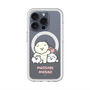 スリムプロテクションプレミアムケース with MagSafe［ もっさりもさお - みんないっしょ - クリア ］