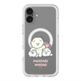 スリムプロテクションプレミアムケース with MagSafe［ もっさりもさお - みんないっしょ - クリア ］