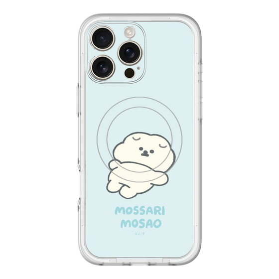 スリムプロテクションプレミアムケース with MagSafe［ もっさりもさお - 今日はもう何もしない ］