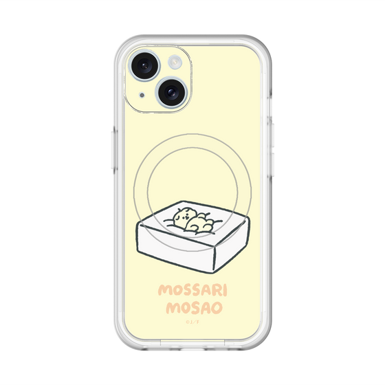 スリムプロテクションプレミアムケース with MagSafe［ もっさりもさお - おとうふマットレス ］