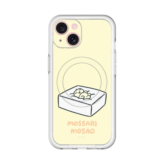 スリムプロテクションプレミアムケース with MagSafe［ もっさりもさお - おとうふマットレス ］