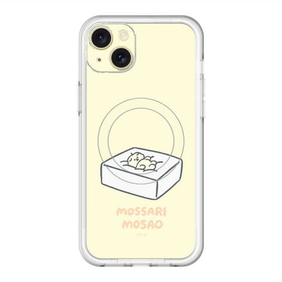 スリムプロテクションプレミアムケース with MagSafe［ もっさりもさお - おとうふマットレス ］