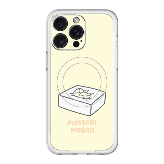 スリムプロテクションプレミアムケース with MagSafe［ もっさりもさお - おとうふマットレス ］