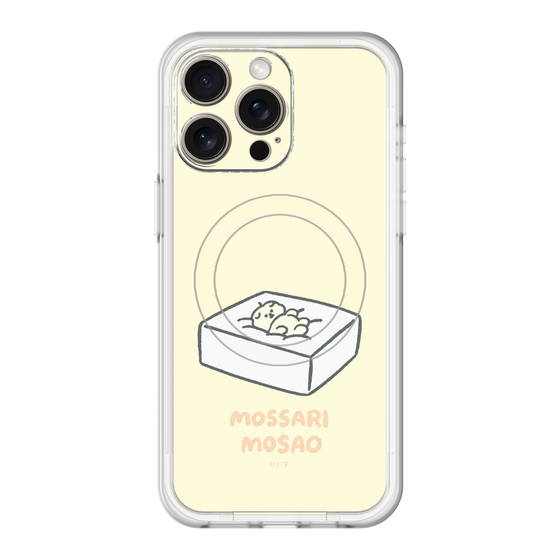 スリムプロテクションプレミアムケース with MagSafe［ もっさりもさお - おとうふマットレス ］
