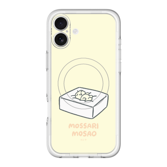 スリムプロテクションプレミアムケース with MagSafe［ もっさりもさお - おとうふマットレス ］