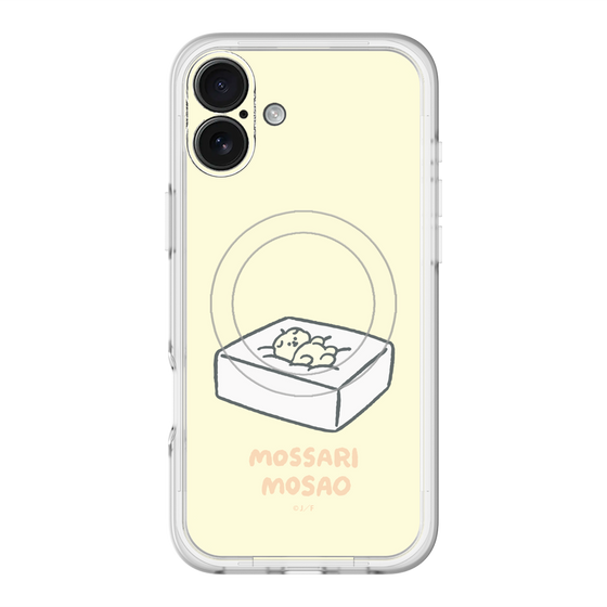 スリムプロテクションプレミアムケース with MagSafe［ もっさりもさお - おとうふマットレス ］