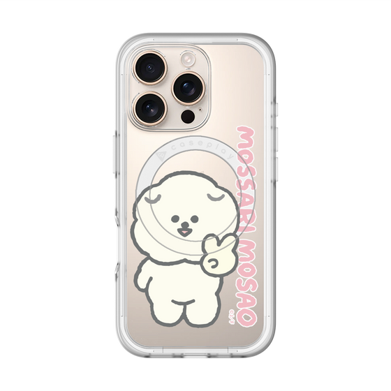 スリムプロテクションプレミアムケース with MagSafe［ もっさりもさお - ピスもさ ］