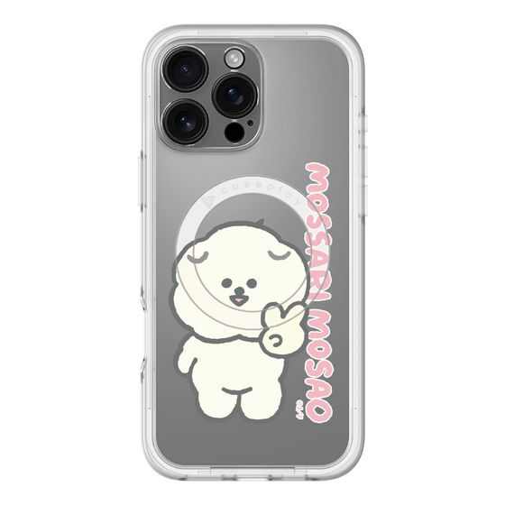 スリムプロテクションプレミアムケース with MagSafe［ もっさりもさお - ピスもさ ］