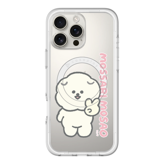 スリムプロテクションプレミアムケース with MagSafe［ もっさりもさお - ピスもさ ］