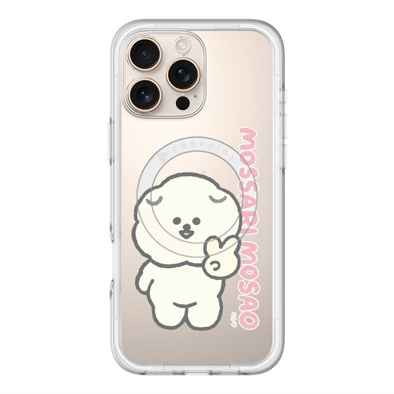スリムプロテクションプレミアムケース with MagSafe［ もっさりもさお - ピスもさ ］