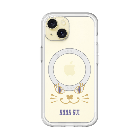 スリムプロテクションプレミアムケース with MagSafe［ ANNA SUI - フェイス - クリア ］