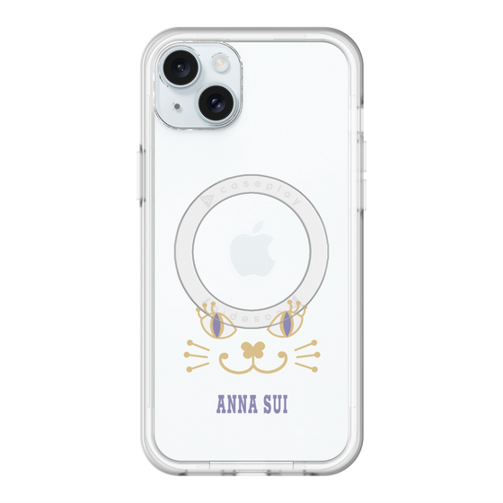スリムプロテクションプレミアムケース with MagSafe［ ANNA SUI - フェイス - クリア ］