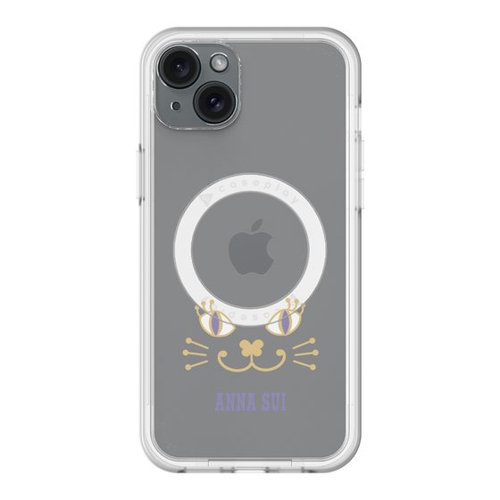 スリムプロテクションプレミアムケース with MagSafe［ ANNA SUI - フェイス - クリア ］