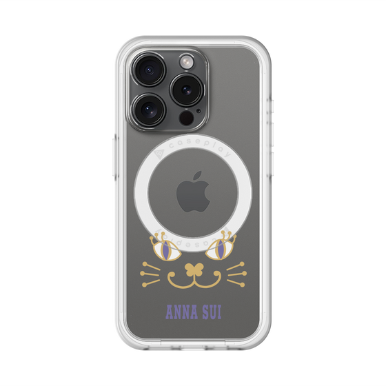 スリムプロテクションプレミアムケース with MagSafe［ ANNA SUI - フェイス - クリア ］