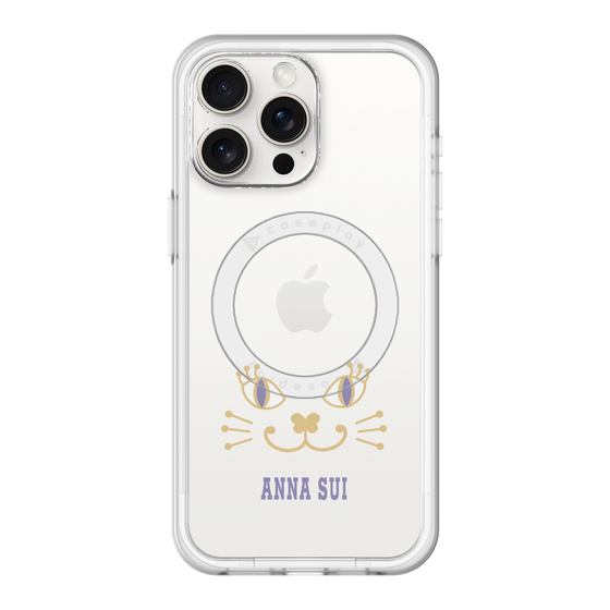スリムプロテクションプレミアムケース with MagSafe［ ANNA SUI - フェイス - クリア ］