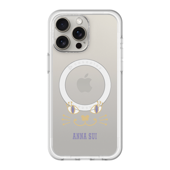 スリムプロテクションプレミアムケース with MagSafe［ ANNA SUI - フェイス - クリア ］