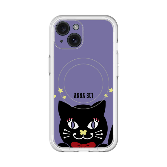 スリムプロテクションプレミアムケース with MagSafe［ ANNA SUI - TITIとスター - パープル ］