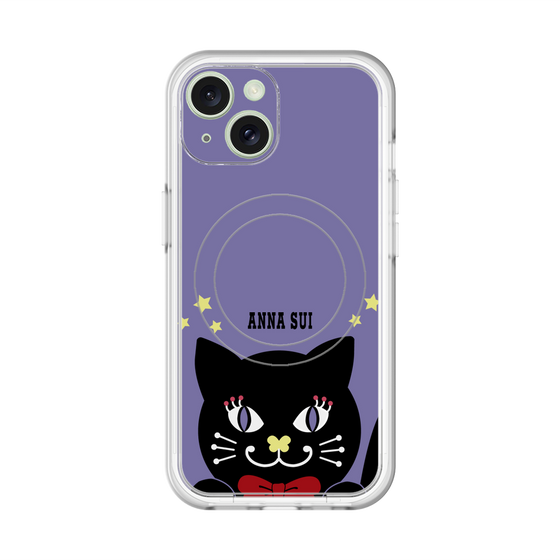 スリムプロテクションプレミアムケース with MagSafe［ ANNA SUI - TITIとスター - パープル ］