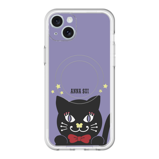 スリムプロテクションプレミアムケース with MagSafe［ ANNA SUI - TITIとスター - パープル ］
