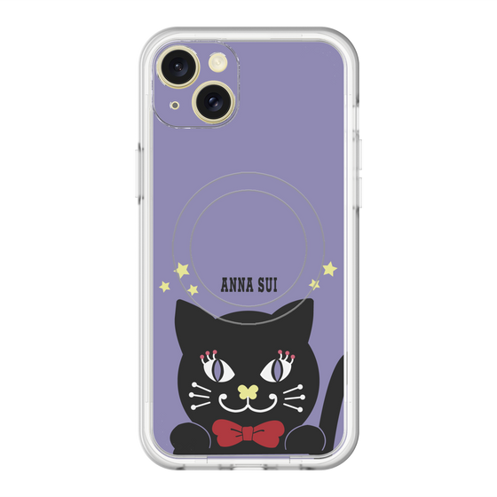 スリムプロテクションプレミアムケース with MagSafe［ ANNA SUI - TITIとスター - パープル ］