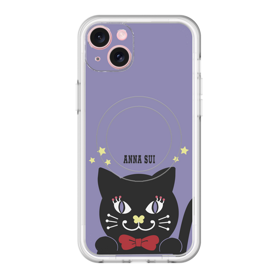 スリムプロテクションプレミアムケース with MagSafe［ ANNA SUI - TITIとスター - パープル ］
