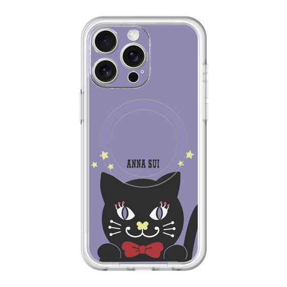 スリムプロテクションプレミアムケース with MagSafe［ ANNA SUI - TITIとスター - パープル ］