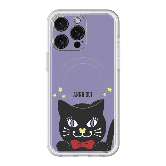 スリムプロテクションプレミアムケース with MagSafe［ ANNA SUI - TITIとスター - パープル ］