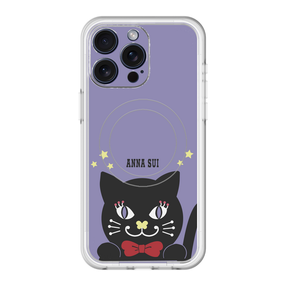 スリムプロテクションプレミアムケース with MagSafe［ ANNA SUI - TITIとスター - パープル ］