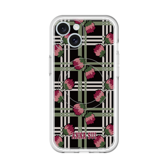 スリムプロテクションプレミアムケース with MagSafe［ ANNA SUI - クローバーフラワー ］