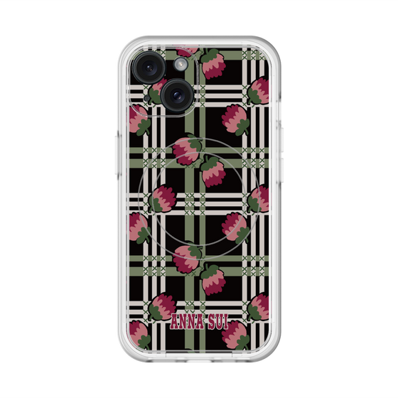 スリムプロテクションプレミアムケース with MagSafe［ ANNA SUI - クローバーフラワー ］