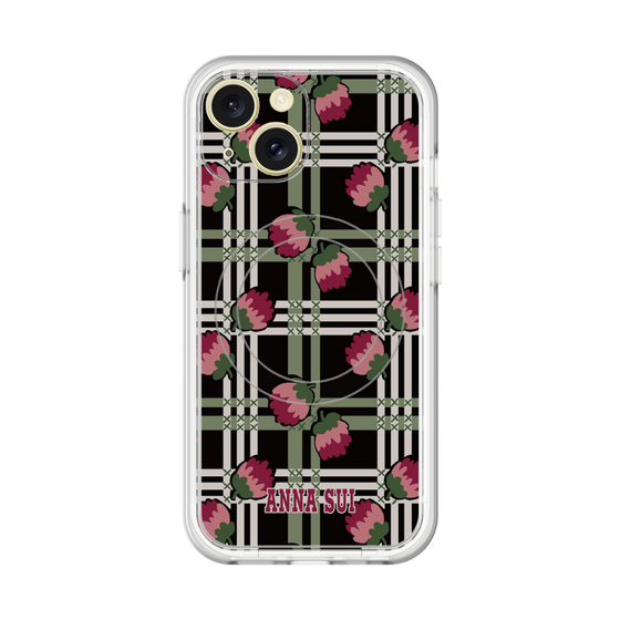 スリムプロテクションプレミアムケース with MagSafe［ ANNA SUI - クローバーフラワー ］