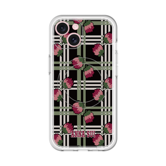 スリムプロテクションプレミアムケース with MagSafe［ ANNA SUI - クローバーフラワー ］