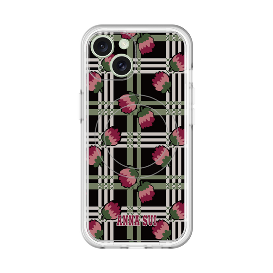 スリムプロテクションプレミアムケース with MagSafe［ ANNA SUI - クローバーフラワー ］