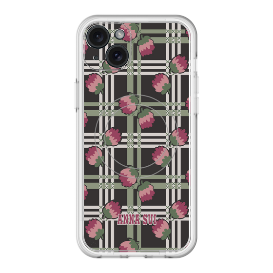 スリムプロテクションプレミアムケース with MagSafe［ ANNA SUI - クローバーフラワー ］