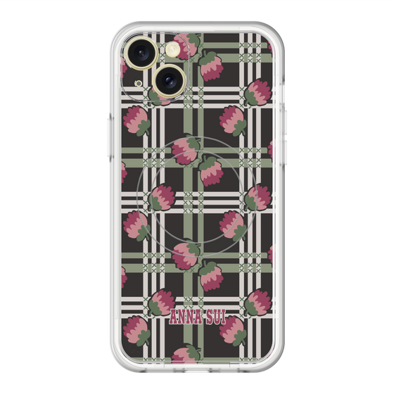 スリムプロテクションプレミアムケース with MagSafe［ ANNA SUI - クローバーフラワー ］